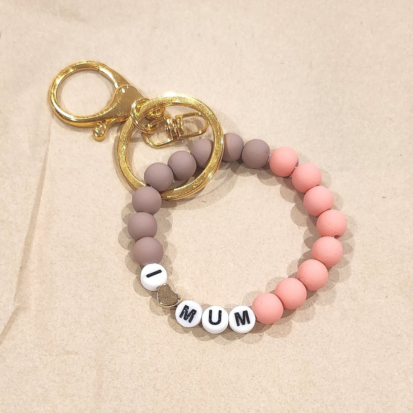 i love mum keychain