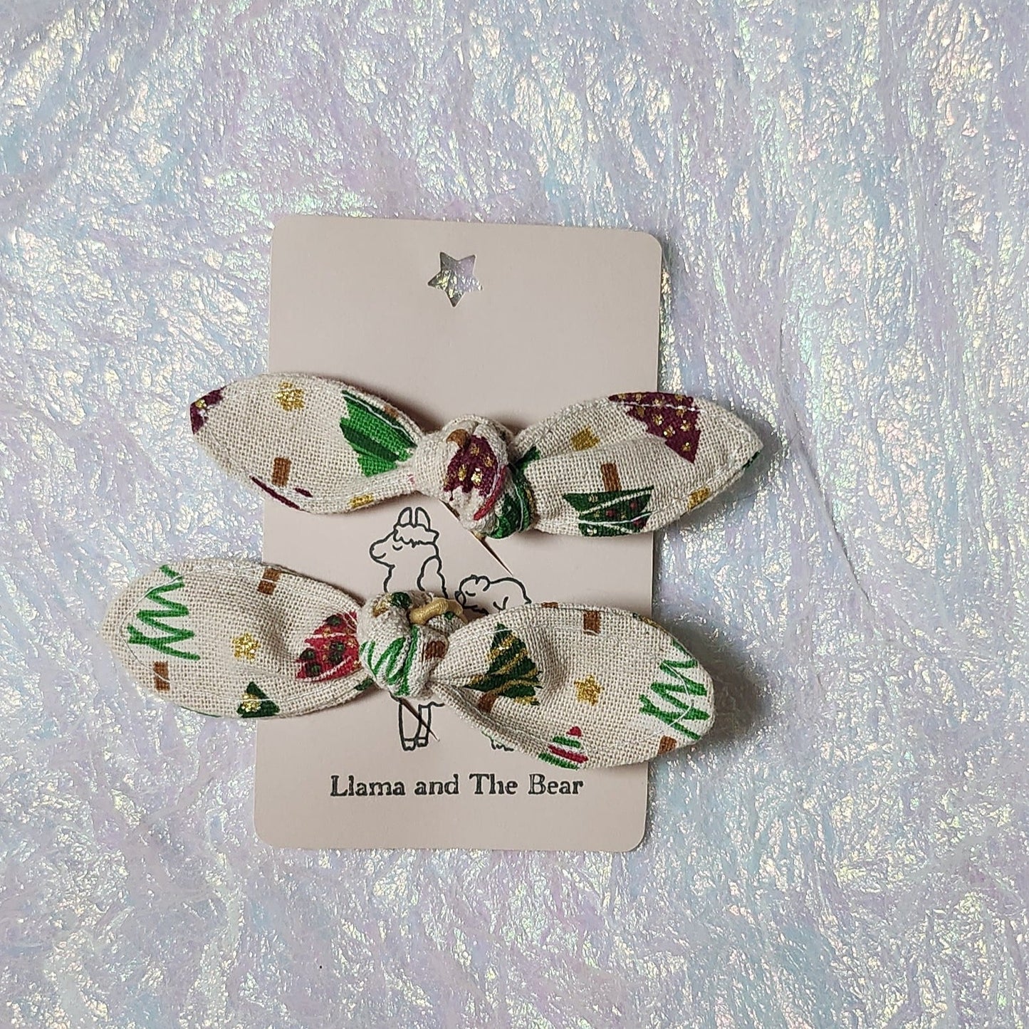 Christmas tree hair ties