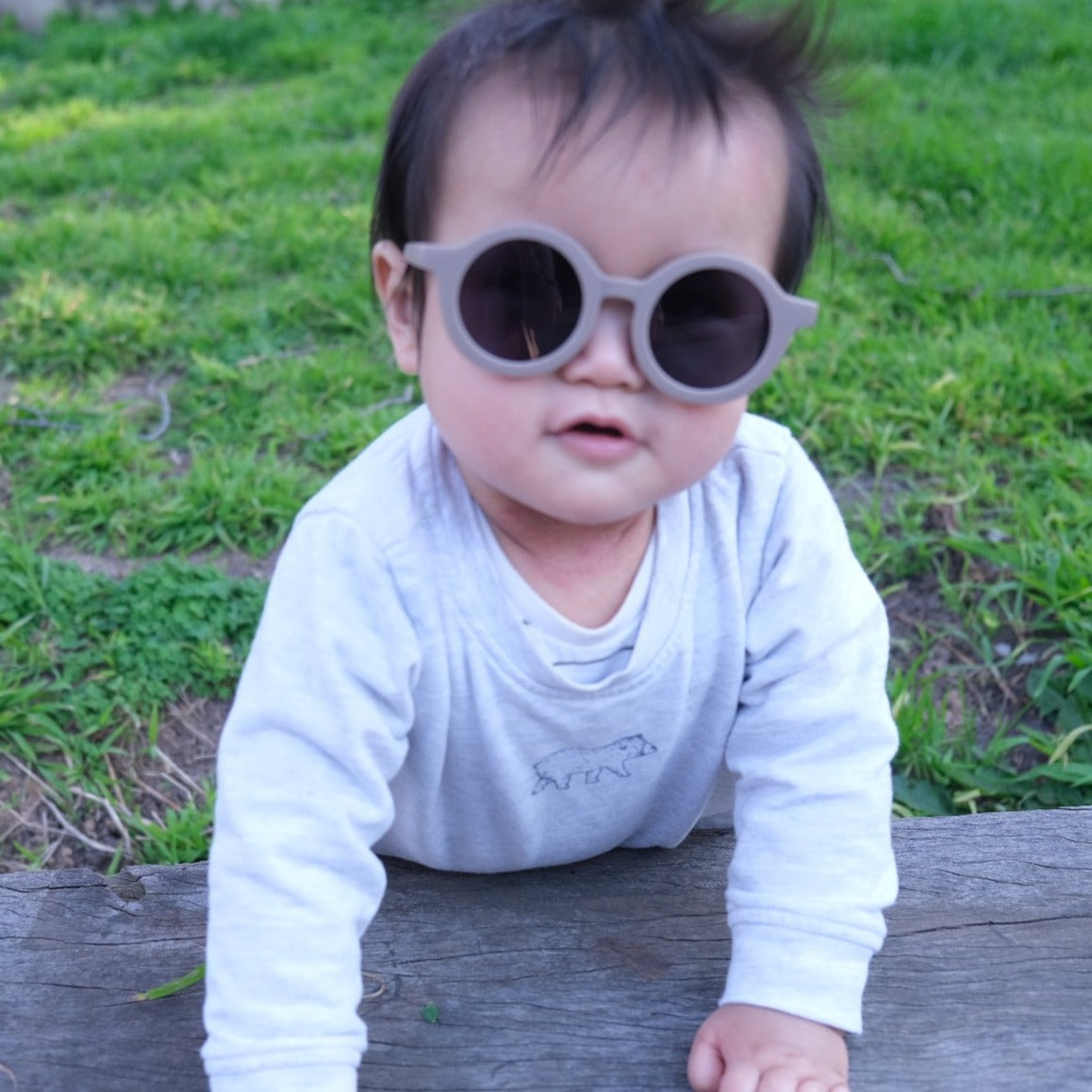 Vintage Sunglasses Earl Grey Macaron