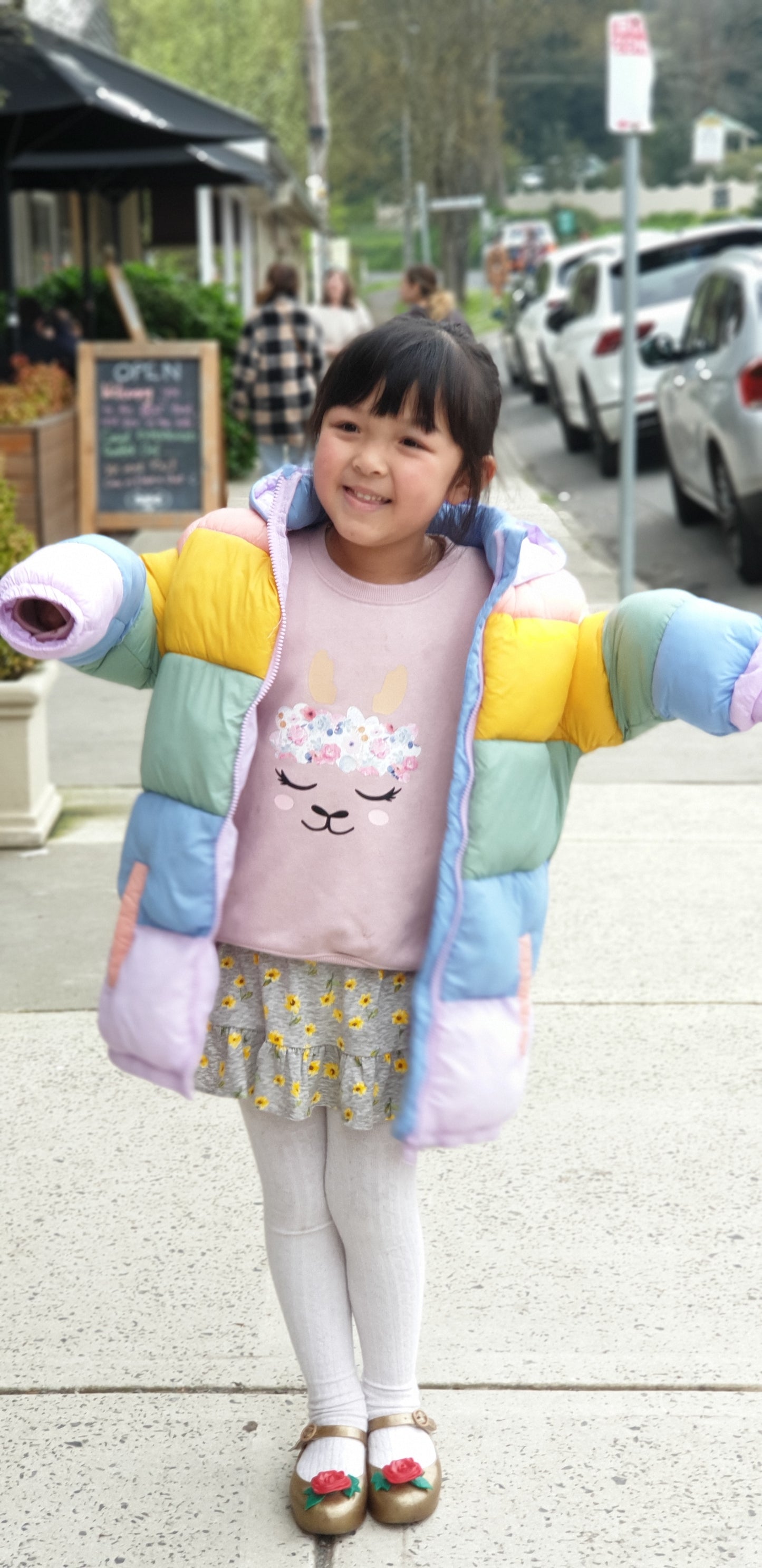 kids pink sweater