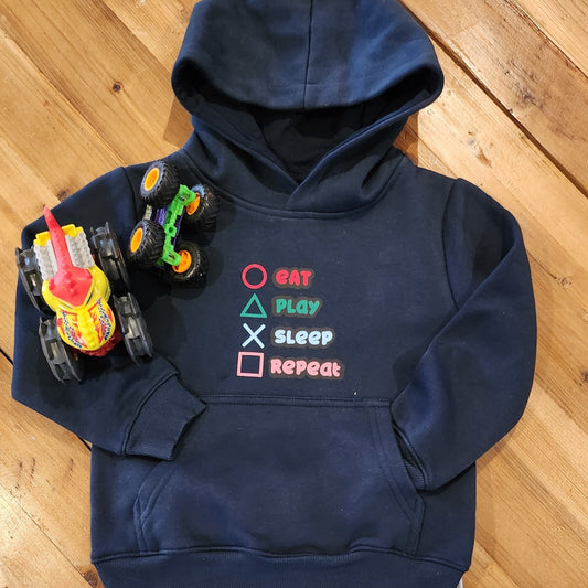 eat play sleep repeat hoodie