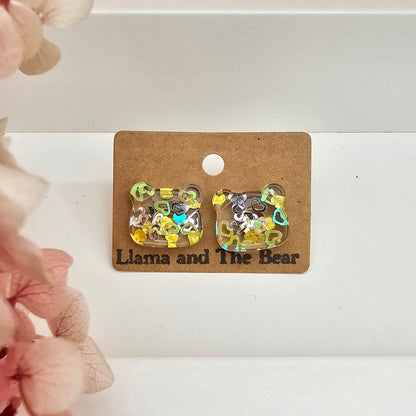 Resin Bear earrings