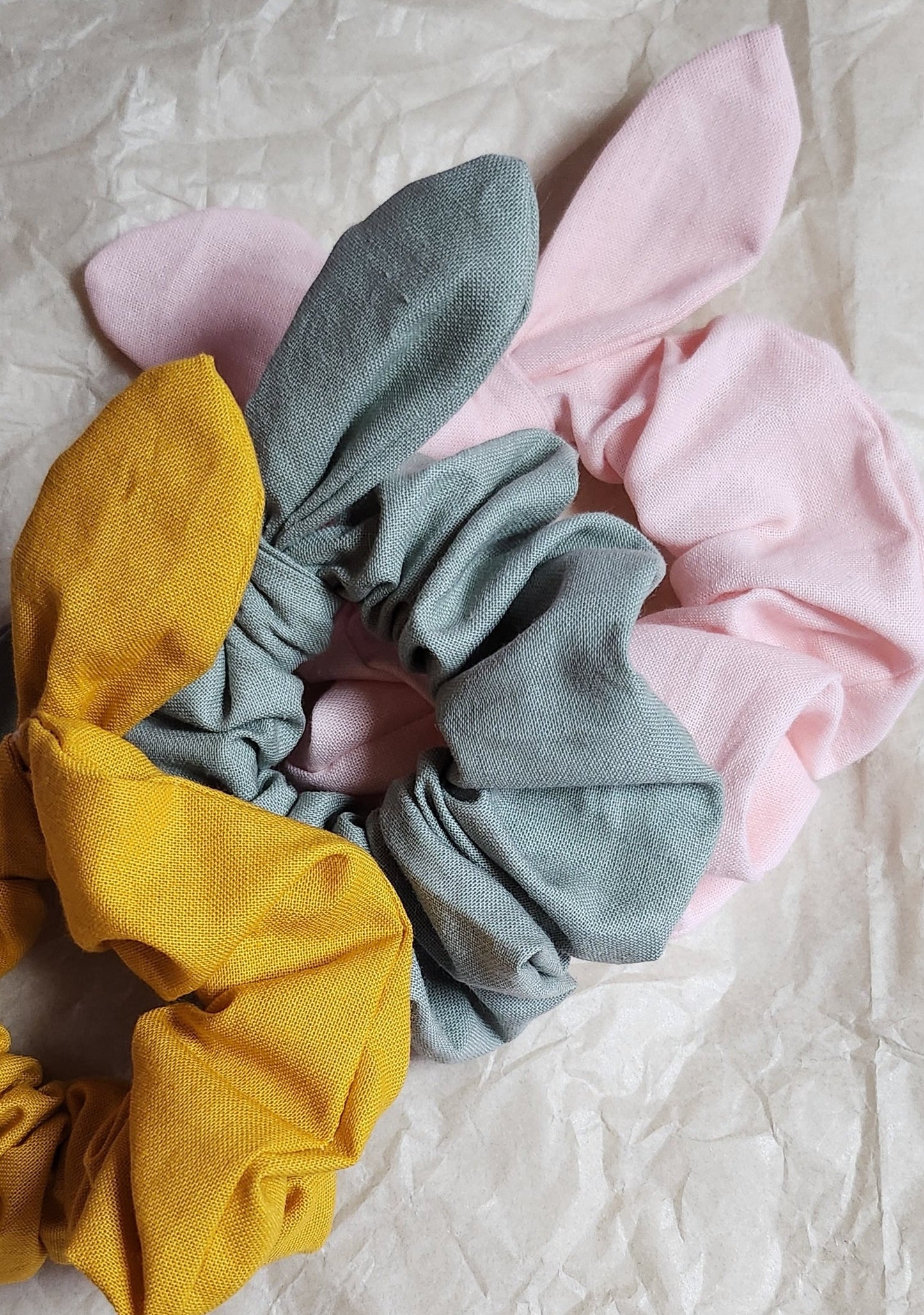 Handmade scrunchies