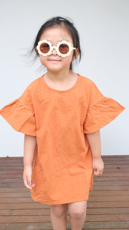 Forever Tan Boho Flare Cuff dress