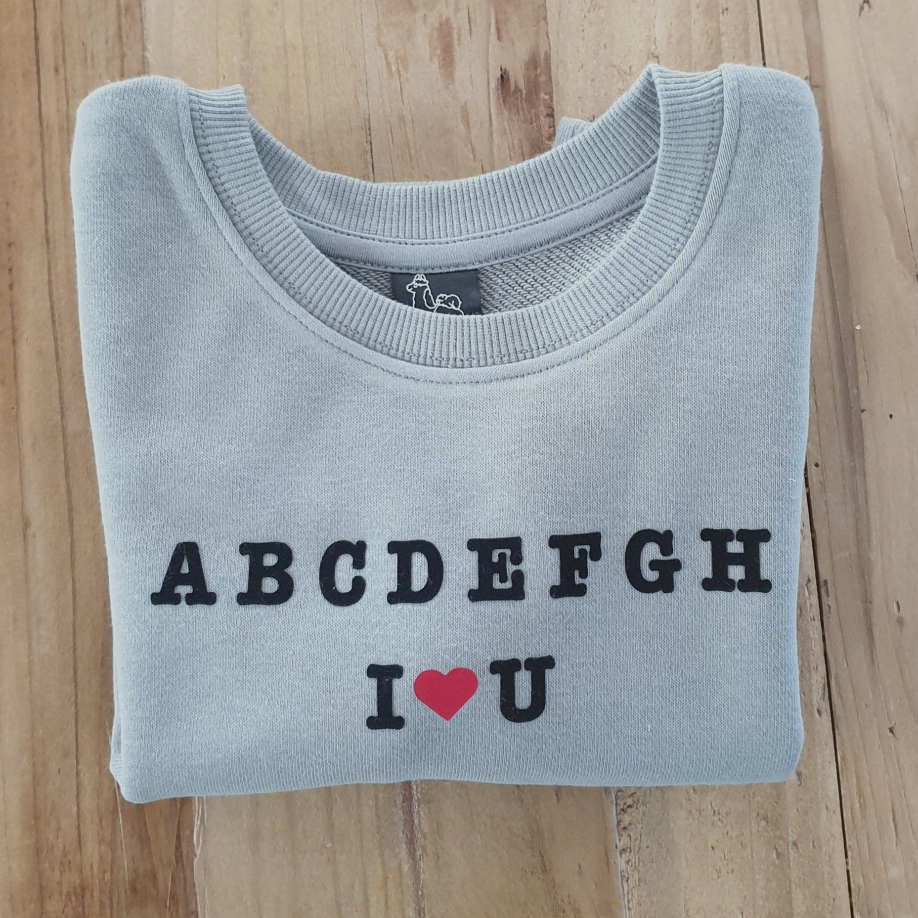 Sage ABC crew jumper
