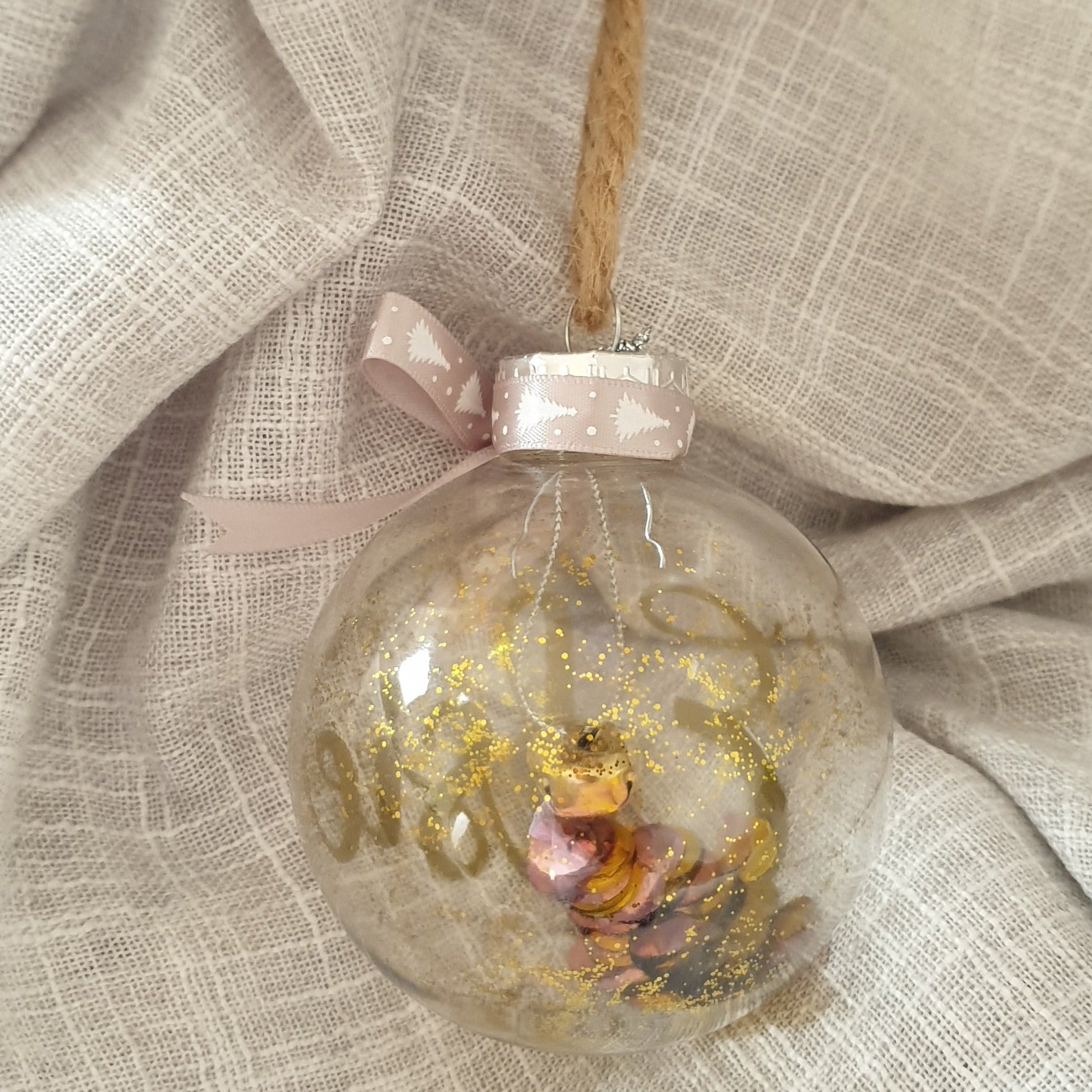 Personalised Christmas baubles