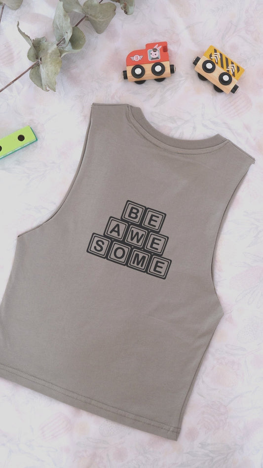 Be Awesome boys tank