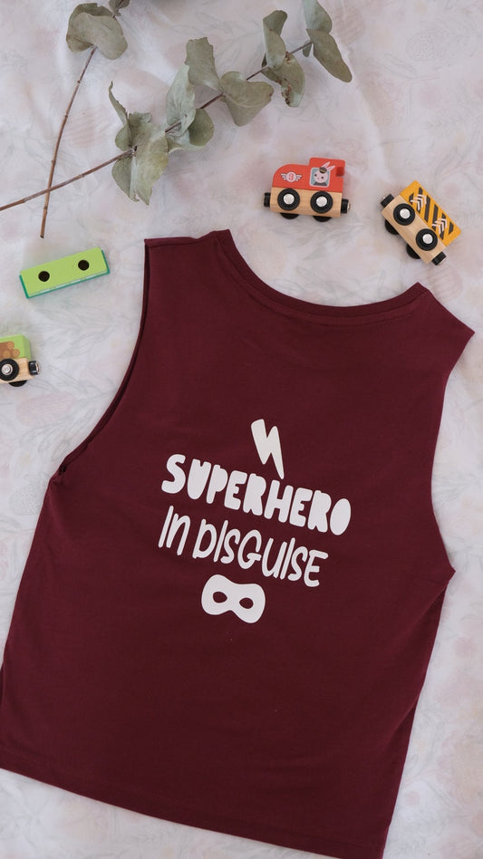 Superhero boys tank