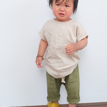 Linen T-shirt and 3/4 pants